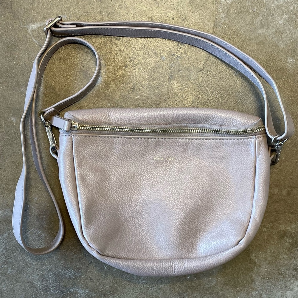 Mina Baie Fanny Pack Crossbody Purse- Taupe